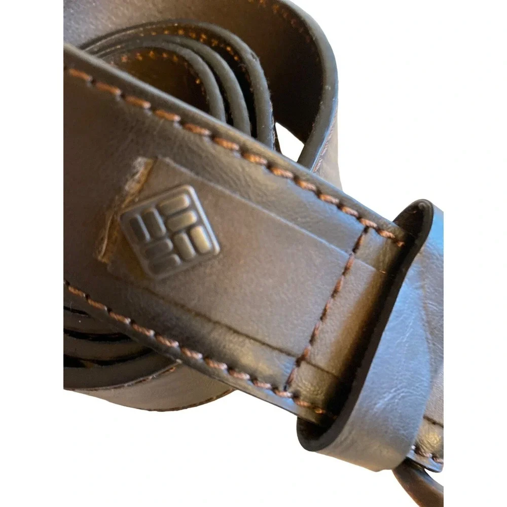 Columbia Black Leather Belt‎ Size Large 38-40